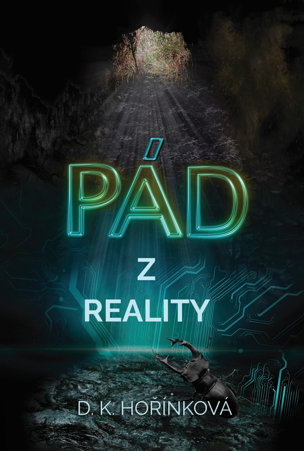 kniha PÁD Z REALITY, román, sci-fi, detektivka, 560 stran